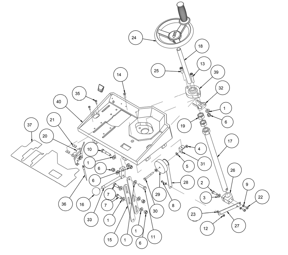 Section 06 Diagram and Parts List for MK-2013HE 155714 MK Diamond Concrete Saw